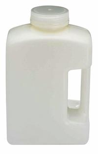 GLOBE SCIENTIFIC Sampling Bottle: 2 L, 67.6 fl oz, HDPE, Natural, 63-415 mm Screw Closure Size (MPN 7102000). Key specifications — Body Color: Natural; Brand: GLOBE SCIENTIFIC; Closure Included: Yes; Graduated: No; Closure Attached: Attached.