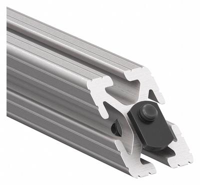 80/20 Joining Plate: 45° Support, 15 Series, 12 in x 1 1/2 in x 1 1/2 in, For 21/64 in Slot Wd - 45° Corner Supports