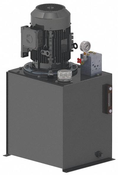 MONARCH Hydraulic Power Unit: 11 gpm, 650 psi Max. Pressure, 5 hp - Standard AC Hydraulic Power Units