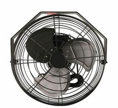 VES-ARTEX Mounted Fan: 18 in Blade Dia, 120V AC, 1/10 hp Motor HP, Wall Mount, Non-Oscillating (MPN 102577). Key specifications — Brand: VES-ARTEX; Voltage: 120V AC; Number of Speeds: 3; Fan Mounting Location: Wall; Oscillation: Non-Oscillating; Mounting Type: Bracket.
