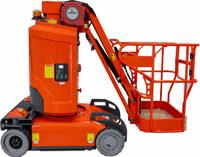 BALLYMORE Personnel Lifts: Battery, Drivable, 30 ft Elevated Platform Ht, 27 in x 36.6 in (MPN DVML-30RJ). Key specifications — Brand: BALLYMORE; Features Included: Pothole Protection System.