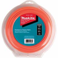 MAKITA Trimmer Line: Co-Polymer Nylon, 0.095 in Dia, 280 ft Overall Lg, Round, Orange (MPN T-03408). Key specifications — Brand: MAKITA; Compatible Manufacturer Number: 391VJ1; Compatible Product Type: Trimmer Heads; Material: Co-Polymer Nylon.