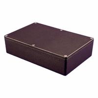 HAMMOND Enclosure: Die-Cast Aluminum, 8 in x 5 in x 2 in, NEMA 1/12/13/4/4X, Solid Cover, Screw On (MPN 1550Z124BK). Key specifications — Brand: HAMMOND; Closure Method: Screws; Enclosure Material: Die-Cast Aluminum; Knockouts: Not Included.