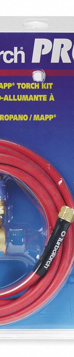 TURBOTORCH Torch Kit: Swirl Flame, Trigger-Start, Fixed Tip (MPN 0386-0838). Key specifications — Brand: TURBOTORCH; Manufacturer Part Number: 0386-0838; Compatible Fuel Type: Propane; Flame Adjustment: Adjustable Flame; Tip Type: Fixed Tip.