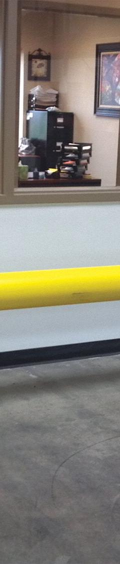 IDEAL SHIELD Guard Rail System: Mid-Rail Not Included, Straight, 14 3/4 in Top Rail Ht, Guardrail (MPN HGR-1-144-14-3/4-C-12). Key specifications — Color: Yellow; Material: HDPE; Rail Mounting Style: Core-In; Includes Mid-Rail: Mid-Rail Not Included.