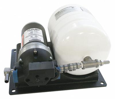 FLOJET Booster Pump System: 120V AC, 3/8 in Barbed, 3/8 in Barbed - Beverage Water Booster Pump Systems