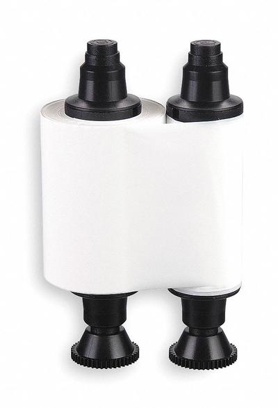 ID Card Printer Ribbon: Monochrome, 600 Prints per Roll, 1 1/2 in Overall Ht - Ribbons for ID Card Printers