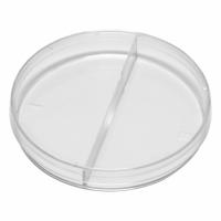 Petri Dish: 99.82 mm Dia, 14.99 mm Overall Ht, No Surface Treatment, (2) Compartments/ISO Mark (MPN 322776). Key specifications — Includes: (2) Compartments; Material: Polystyrene; Brand: QORPAK; Surface Type: No Surface Treatment.