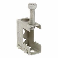 Beam Clamp: Steel, 1/2 in, #10-1/4 Thread Size, 100 lb Load Capacity (MPN BC). Key specifications — Beam Flange Thickness: 1/2 in; Compatible Pipe Size: 1/4 in; Load Capacity: 100 lb; Material: Steel; Finish: Corrosion Resistant Coated; Color: Silver; Thread Size: #10-1/4; Mounting Orientation: Top Mount.