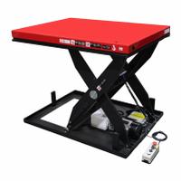 DAYTON Scissor Lift Table: Electric, 3,000 lb Load Capacity, 39 in Max Lifting Ht, 48 in Platform Lg (MPN 913MY3). Key specifications — attr925632: DAYTON; attr925651: 115V AC; attr925643: Hydraulic.