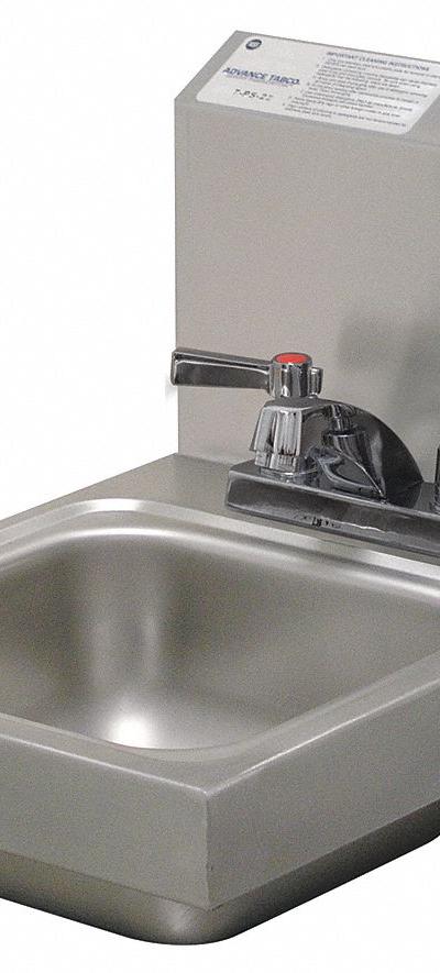 ADVANCE TABCO Hand Sink: 1 Stations - One-Station Wall-Mounted Hand Sinks with Faucets