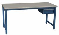 LISTA Workbench: Fixed Ht, Laminate, 72 in x 30 in, 1,000 lb Overall Load Capacity, Blue (MPN XSAP23-72PTBB). Key specifications — Brand: LISTA.