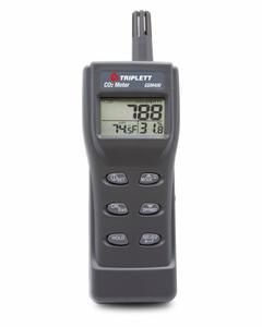 TRIPLETT Carbon Dioxide Meter: Gas Analyzers for Carbon Dioxide, Carbon Dioxide, Sound, GSM400. Key specifications — Manufacturer Part Number: GSM400; Brand: TRIPLETT; Calibration Certificate Type: Not Certified; Digital Display Screen Type: LCD with Backlight; Features: Adjustable CO2 Warning Level; Includes: Carrying Case; PPM Accuracy: ±5% of Reading or +30ppm (0 to 5,000ppm); Power Source: Battery.