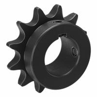 TSUBAKI Single Strand Sprocket: 50, For 5/8 in Chain Pitch, 1 1/8 in Bore Dia, 12 Teeth, Steel (MPN 50B12F-1 1/8). Key specifications — Brand: TSUBAKI.