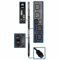 EATON TRIPP LITE PDU: Three-Phase, 208V AC, 18 Outlets, (12) C19/(6) C13, Metered, Remote-Monitored (MPN PDU3EVNR6H50A). Key specifications — Plug Type: CS8365; Brand: EATON TRIPP LITE; Phase: Three-Phase; Maximum Input Voltage: 208V AC; Receptacle Type: (12) C19; Mounting Location: Vertical Rack; Facing: Front or Rear Installation.