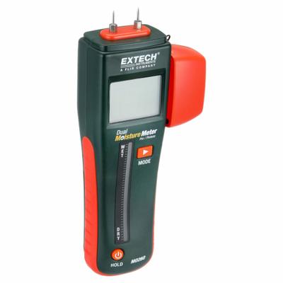 EXTECH Moisture Meter: Digital, LCD with Backlight, Pin/Pinless, Wood - Pin/Pinless Moisture Meters