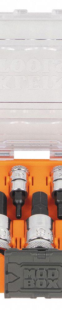 KLEIN TOOLS: Metric, 1/4 in, 3/8 in, 1/2 in Drive Size, 13 Pieces, Fixed Insert, Hex Tip (MPN 65213HEXM). Key specifications — attr1204730: Fixed Insert; attr1228046: 1/4 in, 3/8 in, 1/2 in; attr1204738: KLEIN TOOLS; attr1225719: 2 to 14 mm.