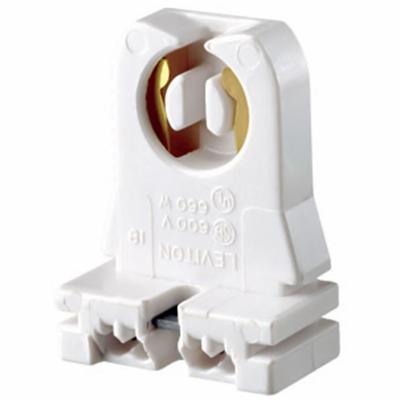 LEVITON Lampholder: Lamp Holder, Medium Bi-Pin (G13), Turn-Type Contact, 1 1/4 in Overall Lg - Lampholders & Sockets