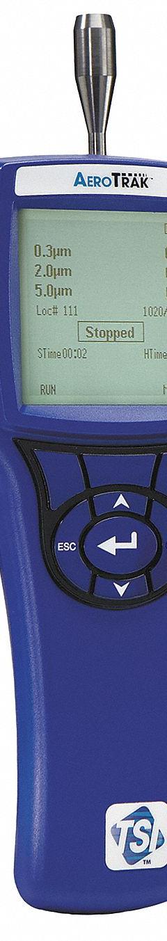 TSI ALNOR Particle Counter: Included, NIST, 10% at 3,400,000 Coincidence Loss, Air Temp, 3 Channels (MPN 9303-01). Key specifications — Brand: TSI ALNOR; Calibration Certificate_Broad: Included.