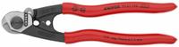 KNIPEX Wire Cutter: Plastic Handle, Shear, For 9/32 in Max Dia Data Cable, 7 1/2 in Overall Lg (MPN 95 61 190). Key specifications — attr324789: KNIPEX; attr308384: Shear; attr308389: Plastic; attr308391: 8 AWG.