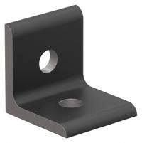 Inside Corner Bracket: Lite Inside-Corner Bracket, 10 Series, 1 in x 1 in x 1 in, 2 Holes, Black (MPN 4108-BLACK). Key specifications — Material: Aluminum; Brand: 80/20; Finish: Anodized.