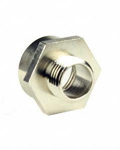 GIOVENZANA: M20 Male to 1/2" NPT Female, Nickel-Plated Brass, 30 mm x 26 mm x 21 mm (MPN 12903028). Key specifications — Brand: GIOVENZANA; Adapter Type: M20 Male to 1/2" NPT Female; Construction: Nickel-Plated Brass; Dimensions: 30 mm x 26 mm x 21 mm.