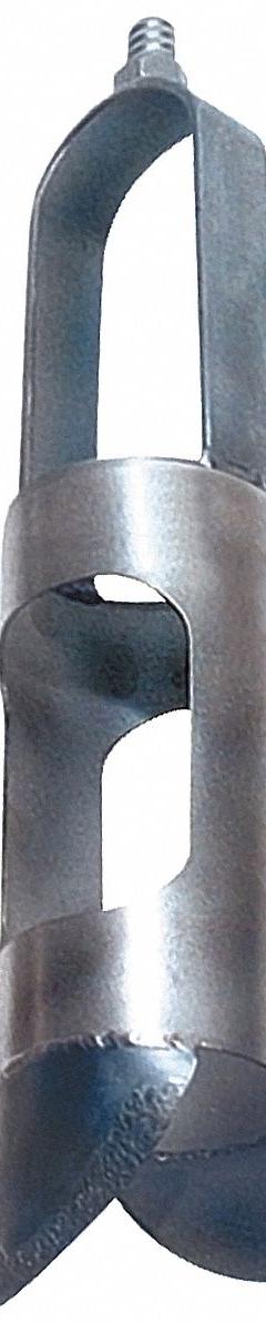 AMS Mud Auger Head: Carbon Steel Bail/Stainless Steel Cylinder, 4 in Overall Dia, Threaded (MPN 350.17). Key specifications — Connection Type: Threaded; Brand: AMS; Product Type: Mud; Material: Carbon Steel Bail.
