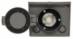 GENERAC Power Inlet Box: 30 A Current Rating, L14-30, 3GY43, Nylon, 5 in Overall Ht, 6 in Overall Wd (MPN 6340). Key specifications — Enclosure Material: Nylon; Use with Transfer Switch: 3GY43; Brand: GENERAC.