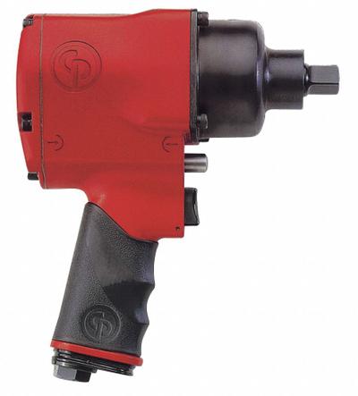 CHICAGO PNEUMATIC Air Impact Wrench: Compact, 1/2 in Drive, Pistol-Grip, Square, Std - Compact Pistol-Grip Impact Wrenches