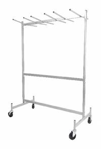 APPROVED VENDOR Chair and Table Hanging Rack: 800 lb, 63 in L x 31 5/8 in W x 84 in H, For 36 Chairs (MPN 4ADD5). Key specifications — Frame Color: Gray; Brand: APPROVED VENDOR; Caster/Wheel Configuration: (4) Swivel.