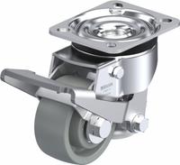 BLICKLE Plate Caster: Nylon Tread, Steel, 80 mm Wheel Dia, 117 mm Mounting Ht, Swivel, Slot (MPN 931997). Key specifications — Brand: BLICKLE.