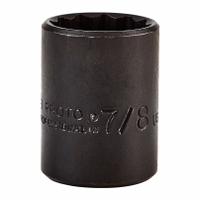 PROTO Socket: SAE, 1/2 in Drive Size, 7/8 in Socket Size, 12-Point, Std, Black Oxide, Socket (MPN J5428B). Key specifications — attr1204417: PROTO; attr1204392: Black Oxide.
