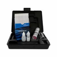 CHEMETRICS Water Quality Test Kit: Hydrogen Peroxide, 0 to 0.5 ppm, 0.025 ppm, 30 Tests (MPN K-5502). Key specifications — Includes: Activator Solutions; Range: 0 to 0.5 ppm; Sensitivity: 0.025 ppm; Test Parameters: Hydrogen Peroxide.