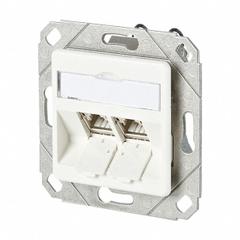 METZ CONNECT Wall Outlet: UPK, GD-Zn (Zinc Die-Cast), IDC Connection x RJ45, 180° Mounting Angle (MPN 130B11D21102-E). Key specifications — Housing Material: GD-Zn (Zinc Die-Cast); Mounting Type: UPK; Product Type: Wall Outlet; Connector Color: White; Connection Type: IDC Connection x RJ45.