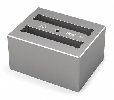 IKA Dry Block: Anodized Aluminum, 3 3/4 in Overall Wd, 3 in Overall Lg - Dry Bath Blocks