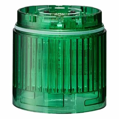 PATLITE Tower Light Module: Steady, 24V DC, Green, 50 mm Overall Dia, 40 mm Overall Ht - Steady Light Modules