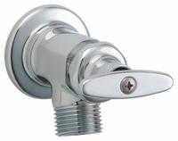 CHICAGO FAUCETS Straight Sill Faucet: Cast Brass, Polished Chrome, Cast Brass, NPT (MPN 387-CP). Key specifications — Brand: CHICAGO FAUCETS; Body Material: Cast Brass; Handle Material: Cast Brass; Color/Finish: Polished Chrome; Includes: Vacuum Breaker Assembly; Inlet Connection Type: NPT.