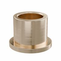 Flanged Sleeve Bearing: Bronze, SAE 841, 16 mm Bore, 22 mm OD, 20 mm Lg, -35°F to 300°F, 10 PK (MPN FFM1622-20B). Key specifications — System of Measurement: Metric; Material Grade: SAE 841; Flange Type: Flanged; Brand: OILITE.