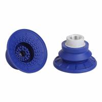 SCHMALZ Vacuum Pad Assembly: Bellows, 1.5 Folds, G3/8 in, 67 mm Pad Dia, NBR, Blue, 60 A, SAB (MPN 10.01.06.00674). Key specifications — attr1019101: 10.01.06.00674; attr1019103: SCHMALZ; attr1019107: 60 A.