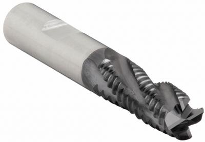 CLEVELAND Roughing End Mill: Cobalt, TiAlN Coated, 4 Flute, Coarse Pitch, 5/8" Mill Dia - General Purpose Cobalt Roughing End Mills