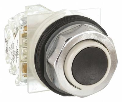 SCHNEIDER Extended Push Button Operator: Non-Illuminated, Extended Profile, Metallic - Extended-Length Push Buttons