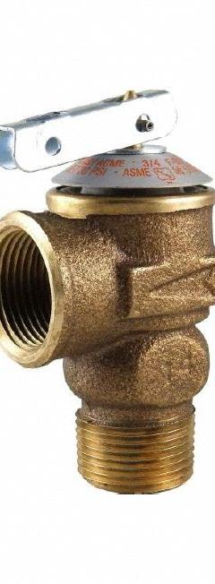 CASH ACME Pressure Relief Valve: MNPT x FNPT, 3/4 in x 3/4 in, Brass, 3 3/8 in Overall Ht (MPN F-30F). Key specifications — Brand: CASH ACME.