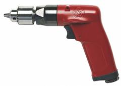 CHICAGO PNEUMATIC Air-Powered Drill: 1/4 in Chuck, Light Duty, 2,400 RPM, 0.5 hp, Keyed (MPN CP1014P24). Key specifications — attr1320790: CHICAGO PNEUMATIC.