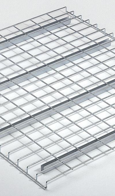 NASHVILLE WIRE Pallet Rack Decking: 46 in x 42 in - Standard-Channel Waterfall Wire Pallet Rack Decking