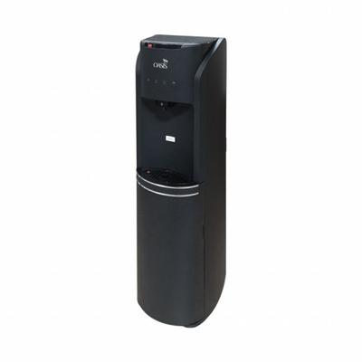 OASIS Convertible Water Dispenser: Freestanding, Cold/Hot/Room Temp, Black, Polymer - Freestanding Plumbed Water Dispensers