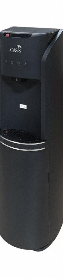 OASIS Convertible Water Dispenser: Freestanding, Cold/Hot/Room Temp, Black, Polymer, 43 1/2 in Ht (MPN 507550C). Key specifications — Water Type: Still; Operating Voltage: 115V AC; Power Source: Electric Corded; Water Temperature Types: Cold; Brand: OASIS; Housing Color: Black; Material: Plastic.