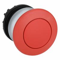 EATON Mushroom Head Push Button: Red, 22 mm Mounting Size, Non-Metallic, Momentary (MPN M22-DP-R). Key specifications — Brand: EATON; Action: Momentary; Series: M22; Push Button Material Type: Non-Metallic.