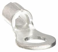 PANDUIT Ring Terminal: Bare, #10 Stud Size, 18 AWG to 14 AWG Wire Sizes, 2,000 V (MPN P14-10R-C). Key specifications — Brand: PANDUIT; Barrel Style: Serrated.