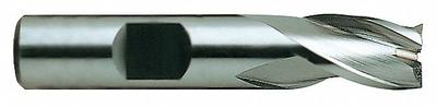 YG-1 Square End Mill: Cobalt, TiN Coated, 3 Flute, 5/32" Mill Dia, 1/4" LOC - General Purpose Cobalt Square End Mills
