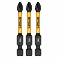 DEWALT Power Bit: Power Bit, PH2 Bit Industry Size, #2 Bit Size, Std, 2 1/4 in Overall Lg, Hex, 3 PK (MPN DWAF2PH2IR3). Key specifications — attr1119695: DEWALT; attr1119703: S2 Steel; attr1119710: Standard; attr1119708: Hex; attr1202404: #2.
